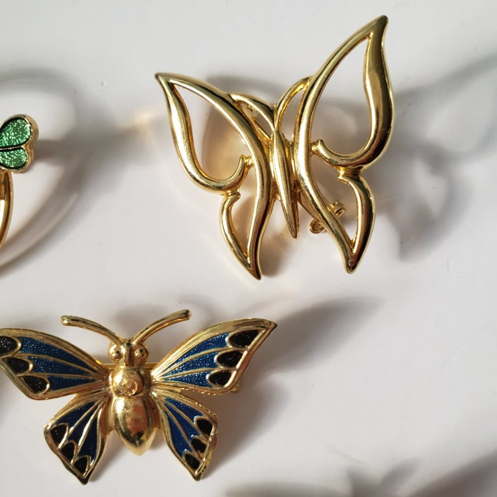 5 Assorted Butterfly Pins - Picture 4 of 9